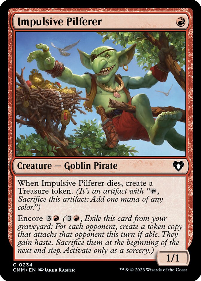 Magic the Gathering Card - Impulsive Pilferer - MTG Circle
