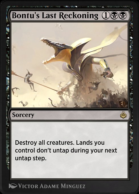 Magic the Gathering Card - Bontu's Last Reckoning - MTG Circle