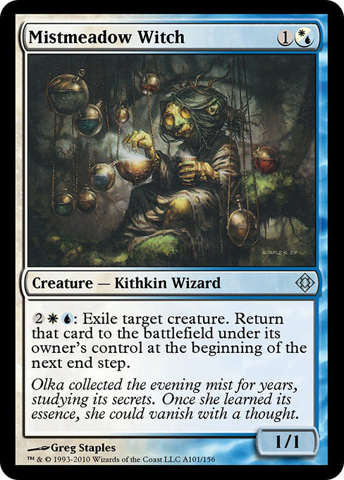 Magic the Gathering Card - Mistmeadow Witch - MTG Circle