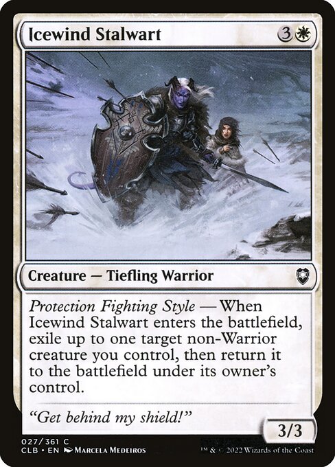 Magic the Gathering Card - Icewind Stalwart - MTG Circle
