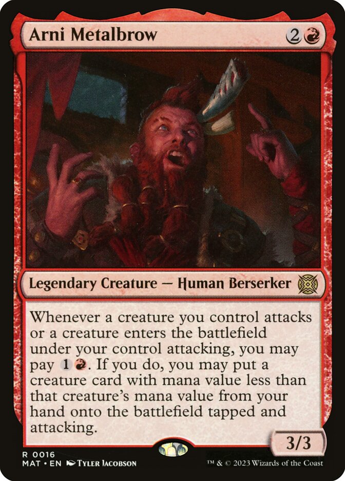 Magic the Gathering Card - Arni Metalbrow - MTG Circle