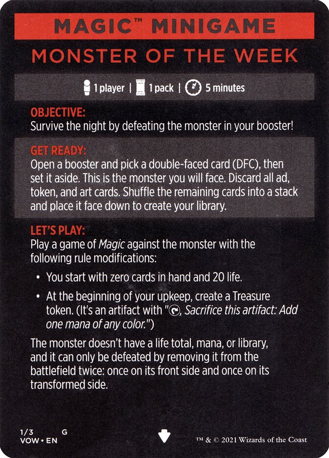 Magic the Gathering Card - Monster of the Week - MTG Circle