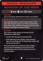 Magic the Gathering Card - Monster of the Week // Monster of the Week (cont'd) - MTG Circle