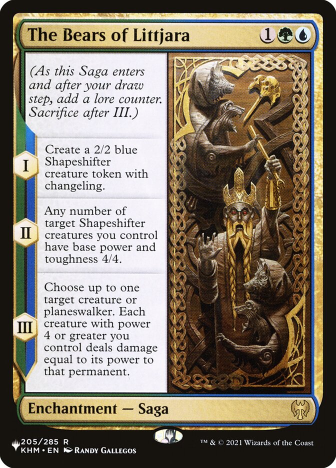 Magic the Gathering Card - The Bears of Littjara - MTG Circle
