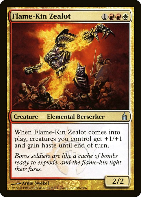 Magic the Gathering Card - Flame-Kin Zealot - MTG Circle