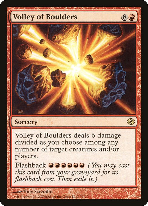 Magic the Gathering Card - Volley of Boulders - MTG Circle