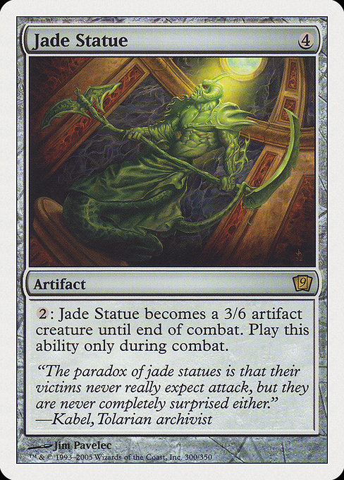 Magic the Gathering Card - Jade Statue - MTG Circle