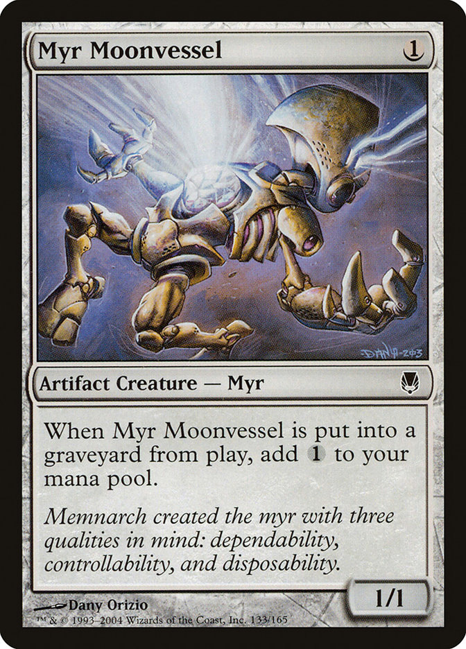 Magic the Gathering Card - Myr Moonvessel - MTG Circle