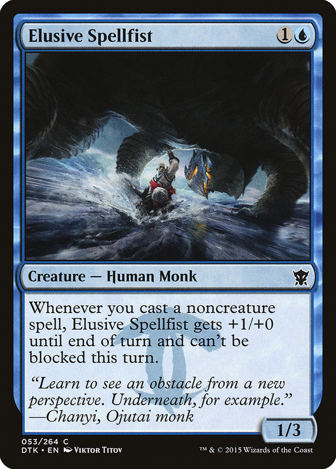 Magic the Gathering Card - Elusive Spellfist - MTG Circle