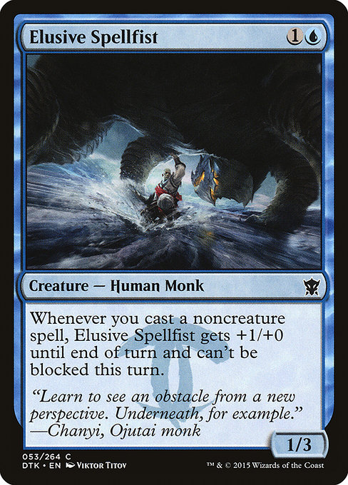 Magic the Gathering Card - Elusive Spellfist - MTG Circle