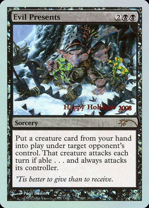 Magic the Gathering Card - Evil Presents - MTG Circle