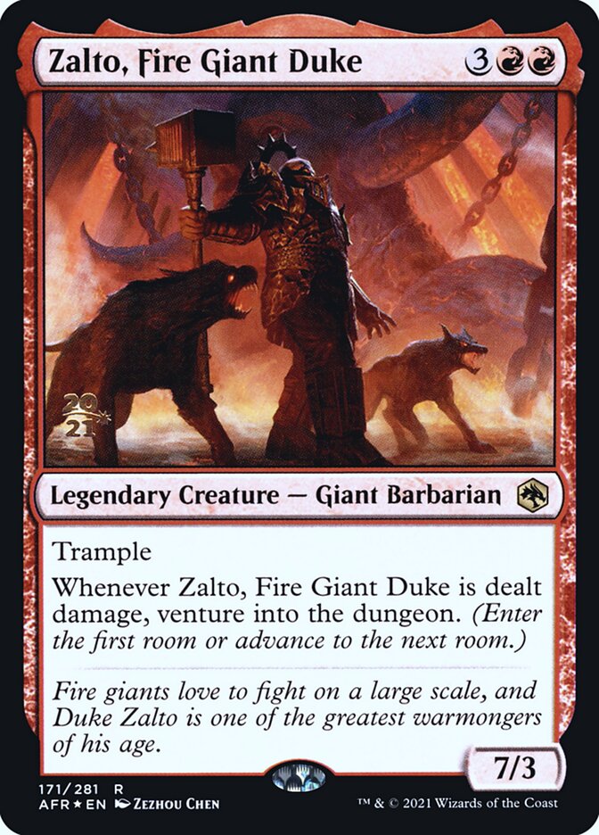 Magic the Gathering Card - Zalto, Fire Giant Duke - MTG Circle