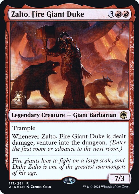 Magic the Gathering Card - Zalto, Fire Giant Duke - MTG Circle