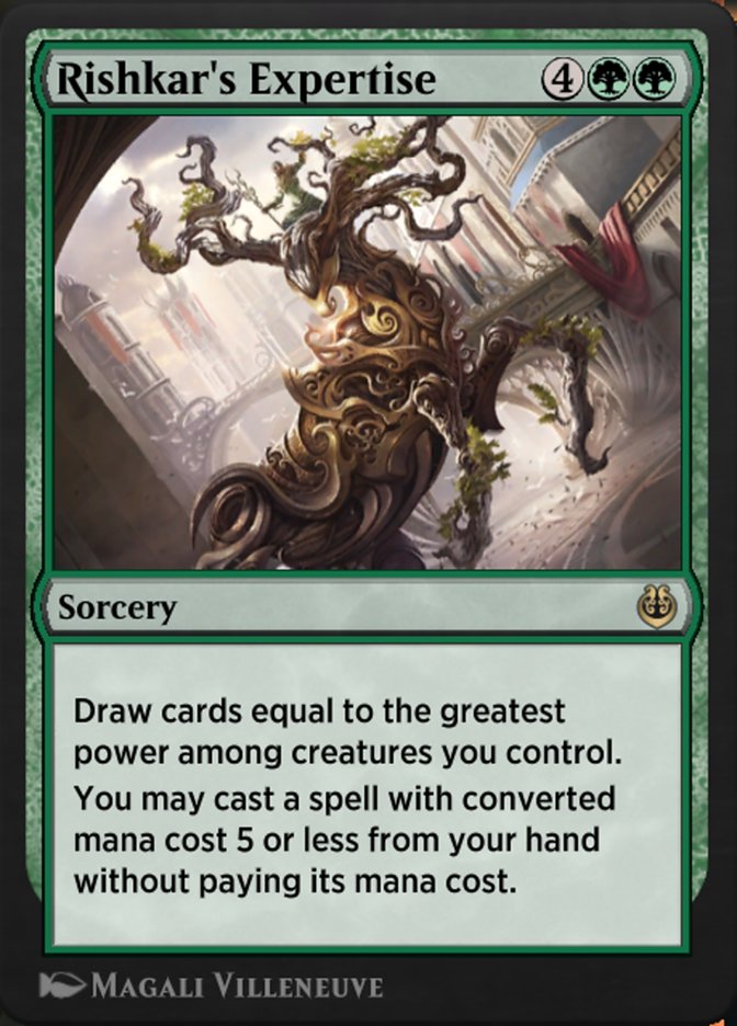 Magic the Gathering Card - Rishkar's Expertise - MTG Circle