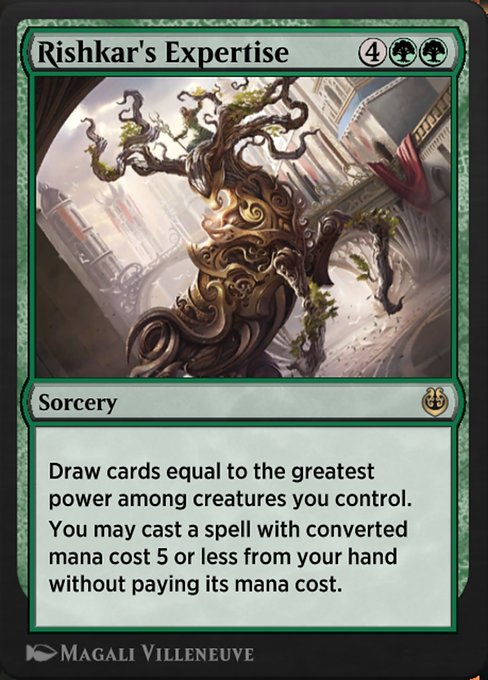 Magic the Gathering Card - Rishkar's Expertise - MTG Circle