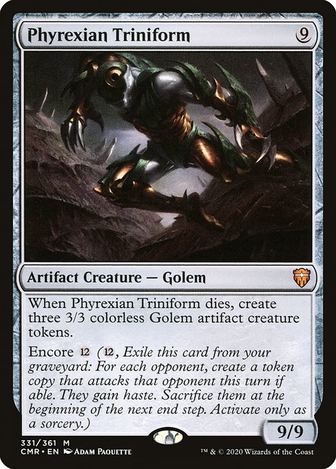 Magic the Gathering Card - Phyrexian Triniform - MTG Circle