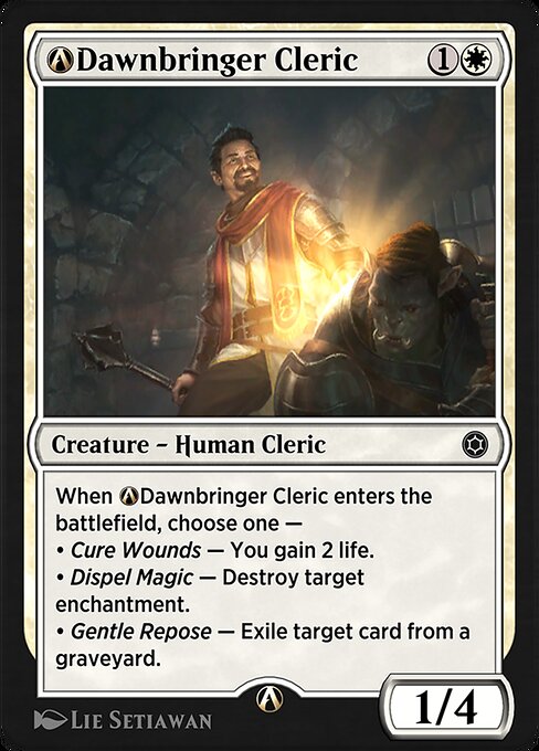 Magic the Gathering Card - A-Dawnbringer Cleric - MTG Circle