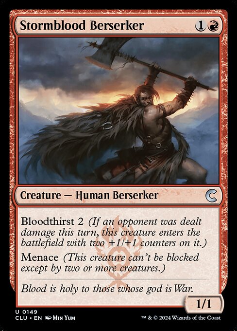 Magic the Gathering Card - Stormblood Berserker - MTG Circle