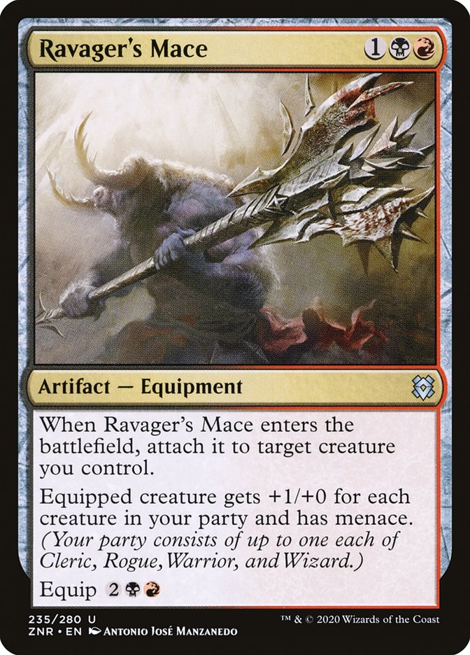Magic the Gathering Card - Ravager's Mace - MTG Circle