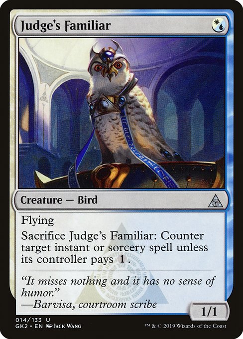 Magic the Gathering Card - Judge's Familiar - MTG Circle