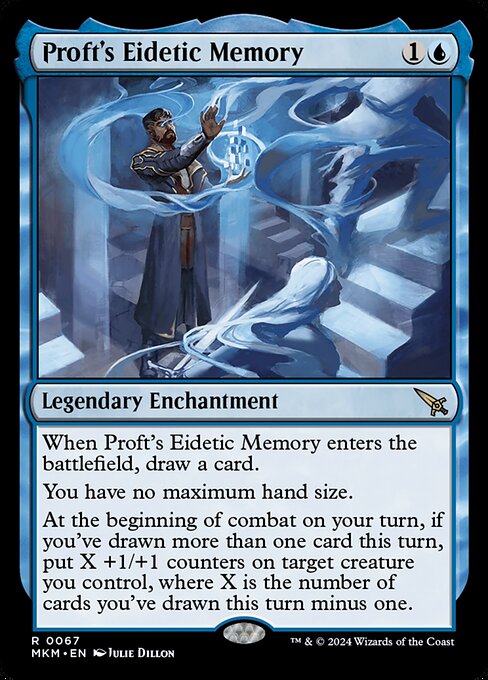 Magic the Gathering Card - Proft's Eidetic Memory - MTG Circle