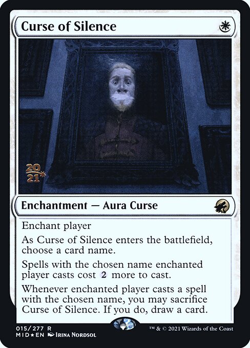 Magic the Gathering Card - Curse of Silence - MTG Circle