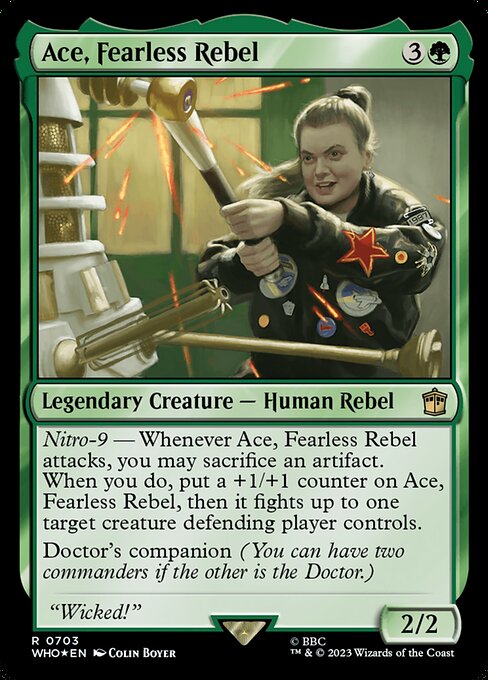 Magic the Gathering Card - Ace, Fearless Rebel - MTG Circle