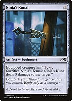 Magic the Gathering Card - Ninja's Kunai - MTG Circle
