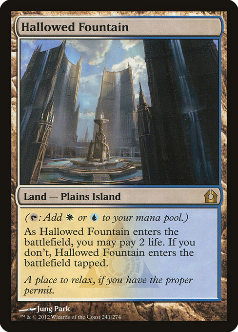 Magic the Gathering Card - Hallowed Fountain - MTG Circle