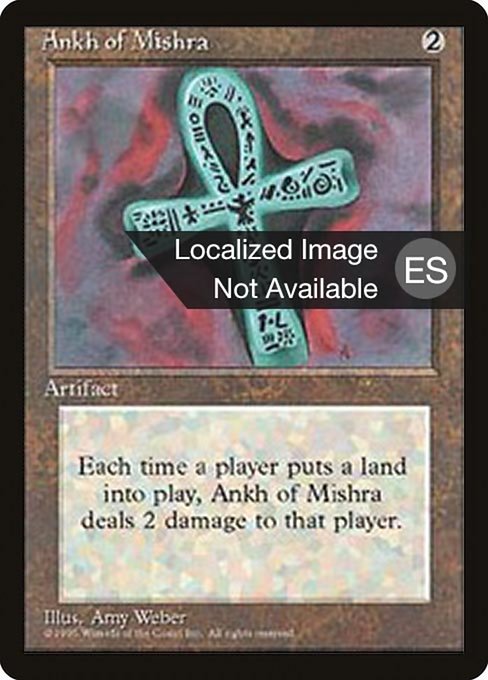 Magic the Gathering Card - Ankh of Mishra - MTG Circle