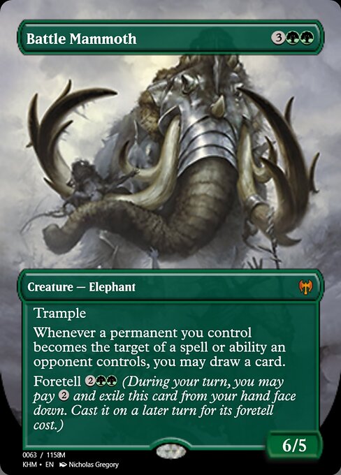 Magic the Gathering Card - Battle Mammoth - MTG Circle