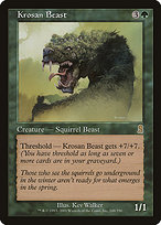 Magic the Gathering Card - Krosan Beast - MTG Circle