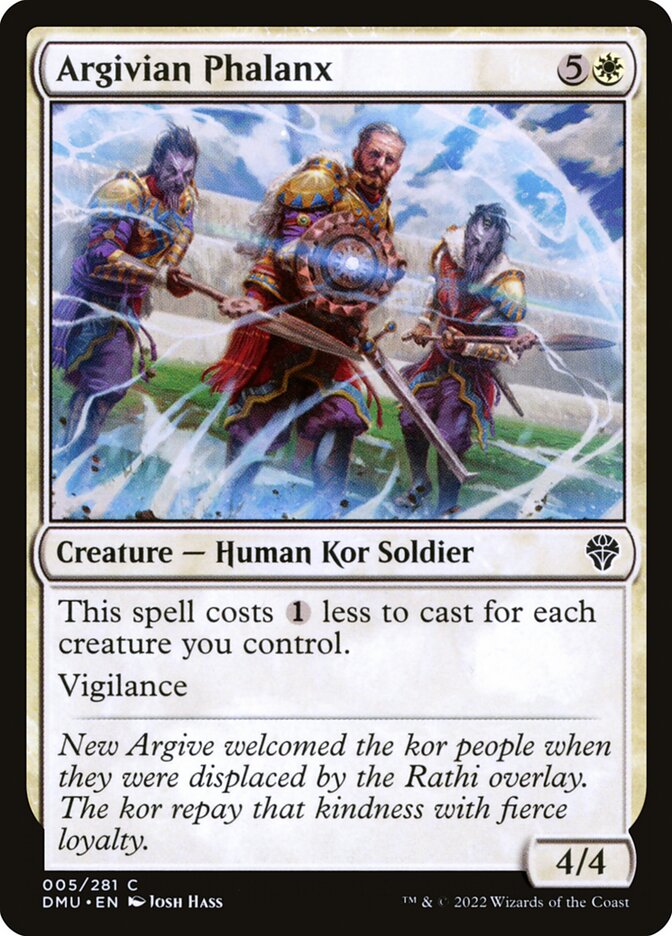 Magic the Gathering Card - Argivian Phalanx - MTG Circle