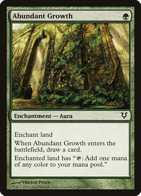 Magic the Gathering Card - Abundant Growth - MTG Circle