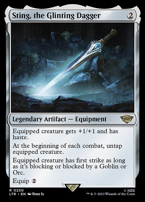 Magic the Gathering Card - Sting, the Glinting Dagger - MTG Circle