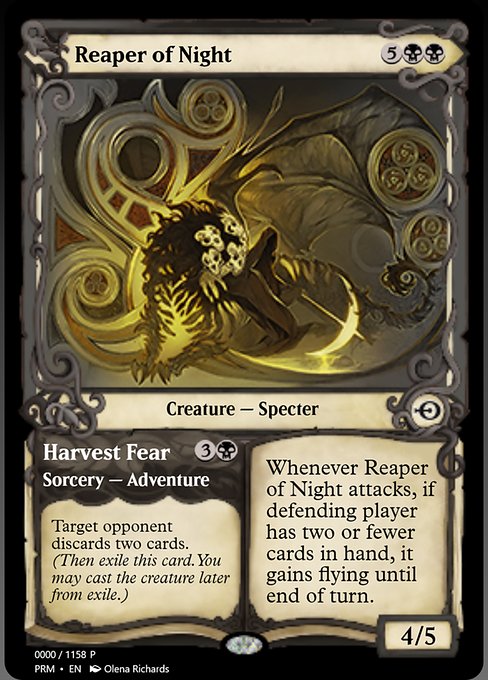 Magic the Gathering Card - Reaper of Night // Harvest Fear - MTG Circle