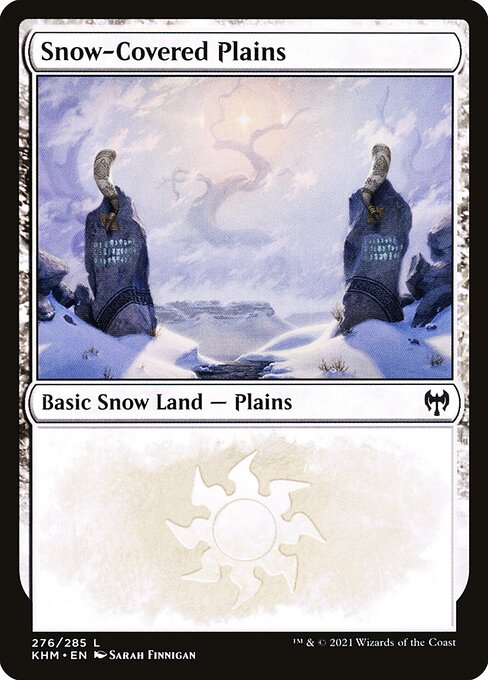 Magic the Gathering Card - Snow-Covered Plains - MTG Circle