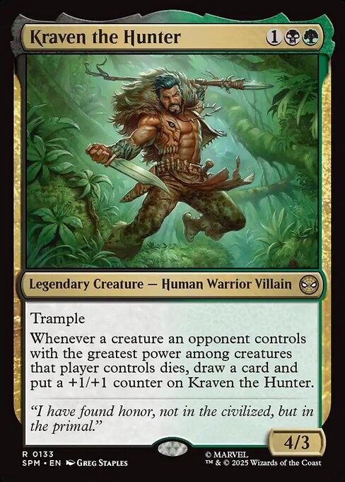 Magic the Gathering Card - Kraven the Hunter - MTG Circle