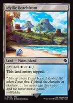 Magic the Gathering Card - Idyllic Beachfront - MTG Circle
