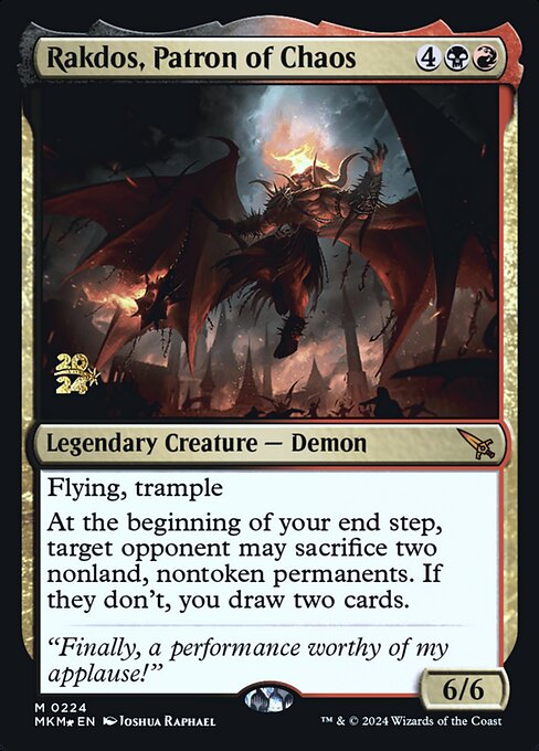 Magic the Gathering Card - Rakdos, Patron of Chaos - MTG Circle