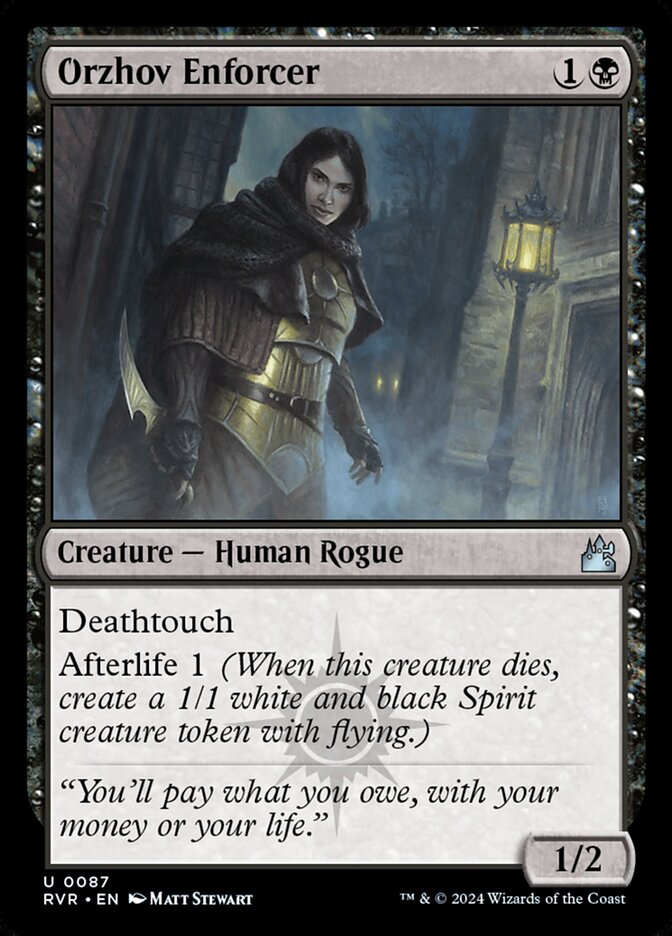 Magic the Gathering Card - Orzhov Enforcer - MTG Circle