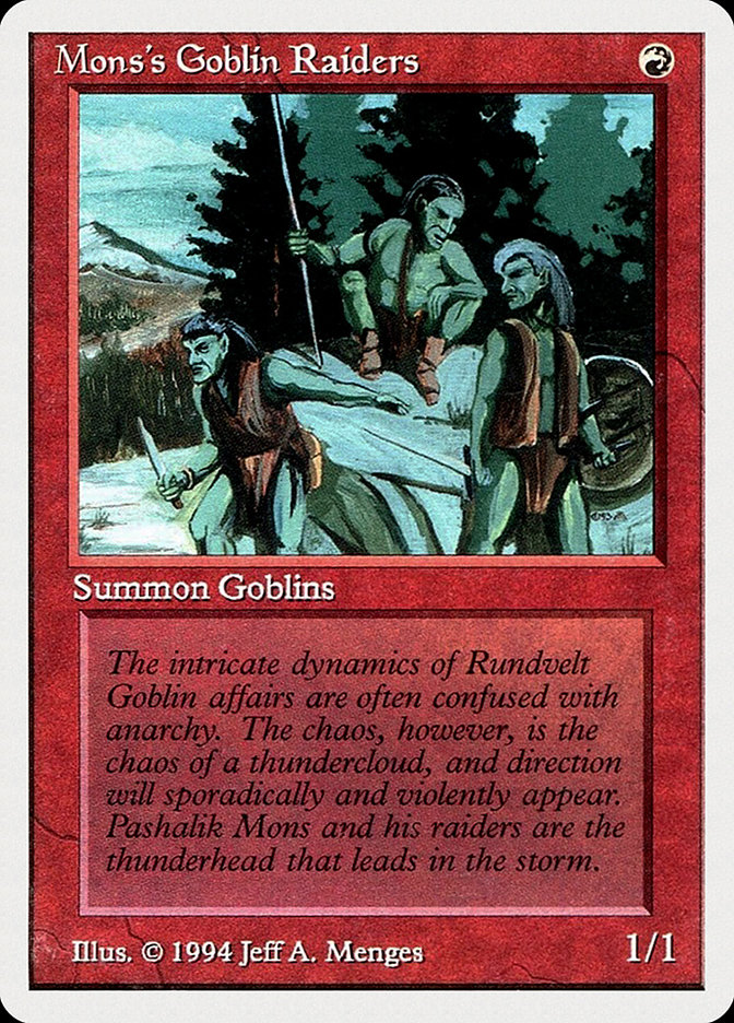 Magic the Gathering Card - Mons's Goblin Raiders - MTG Circle