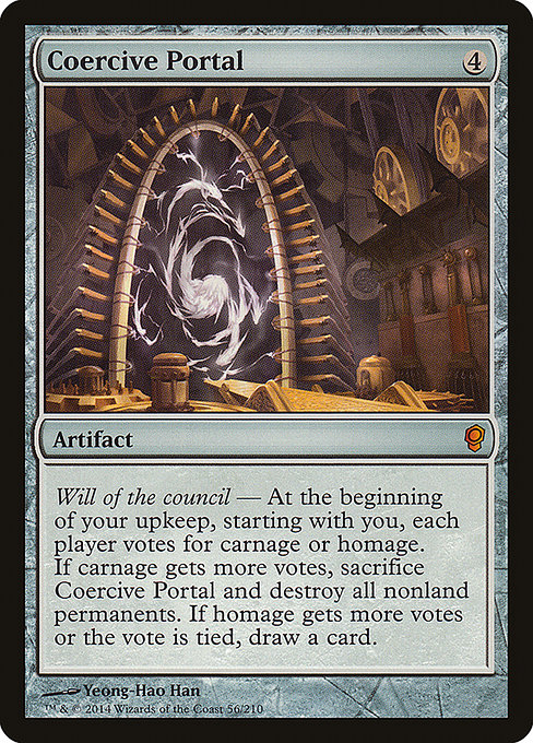 Magic the Gathering Card - Coercive Portal - MTG Circle