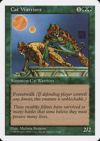 Magic the Gathering Card - Cat Warriors - MTG Circle