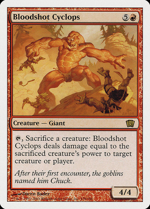 Magic the Gathering Card - Bloodshot Cyclops - MTG Circle