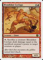 Magic the Gathering Card - Bloodshot Cyclops - MTG Circle