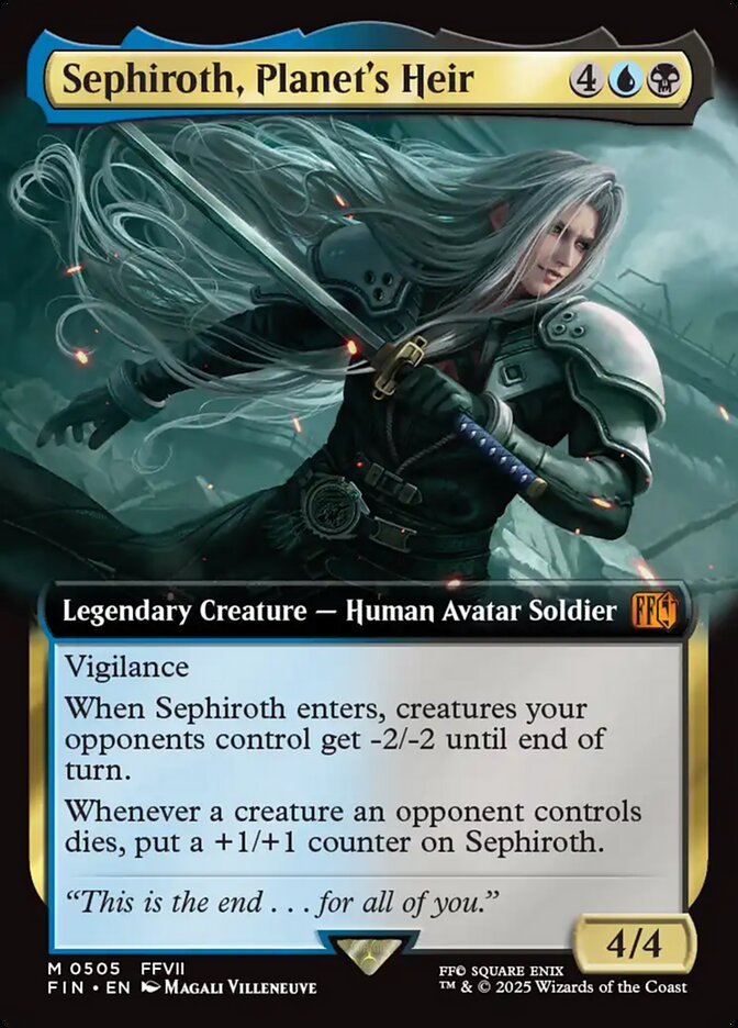 Magic the Gathering Card - Sephiroth, Planet's Heir - MTG Circle