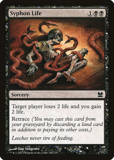Magic the Gathering Card - Syphon Life - MTG Circle