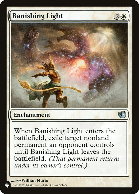 Magic the Gathering Card - Banishing Light - MTG Circle