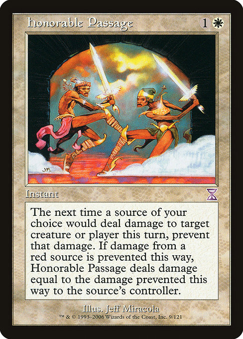 Magic the Gathering Card - Honorable Passage - MTG Circle